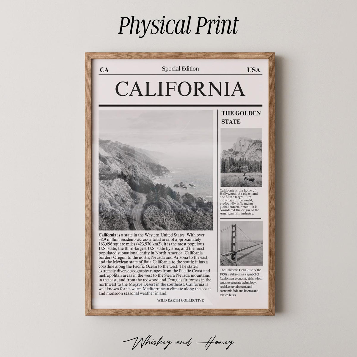 California Newspaper Print