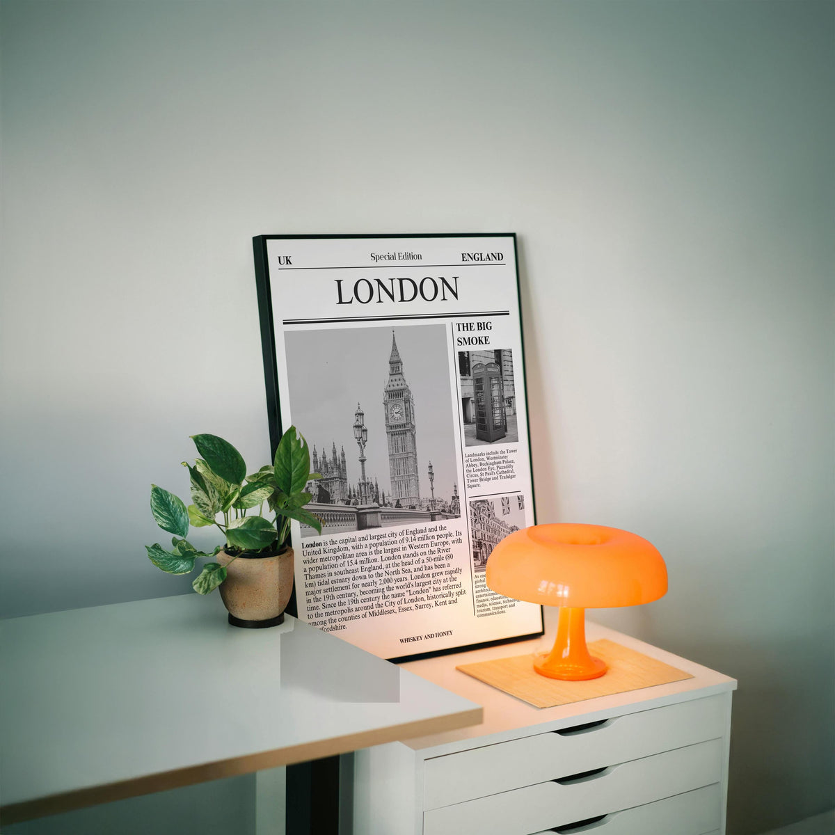 London Newspaper Print