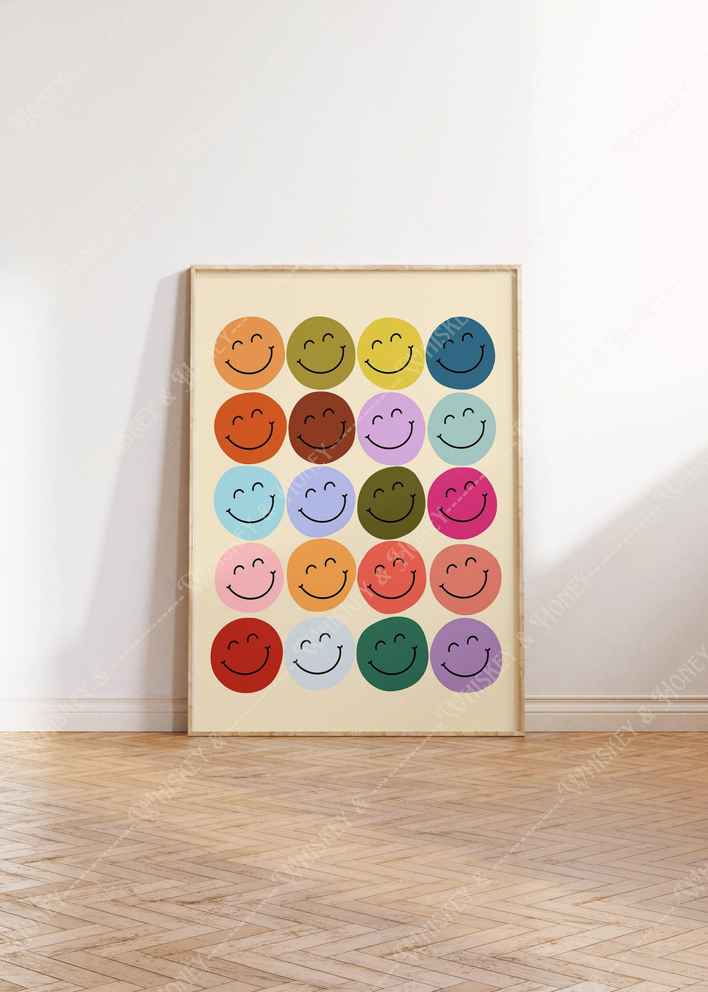 Smiley Faces Print