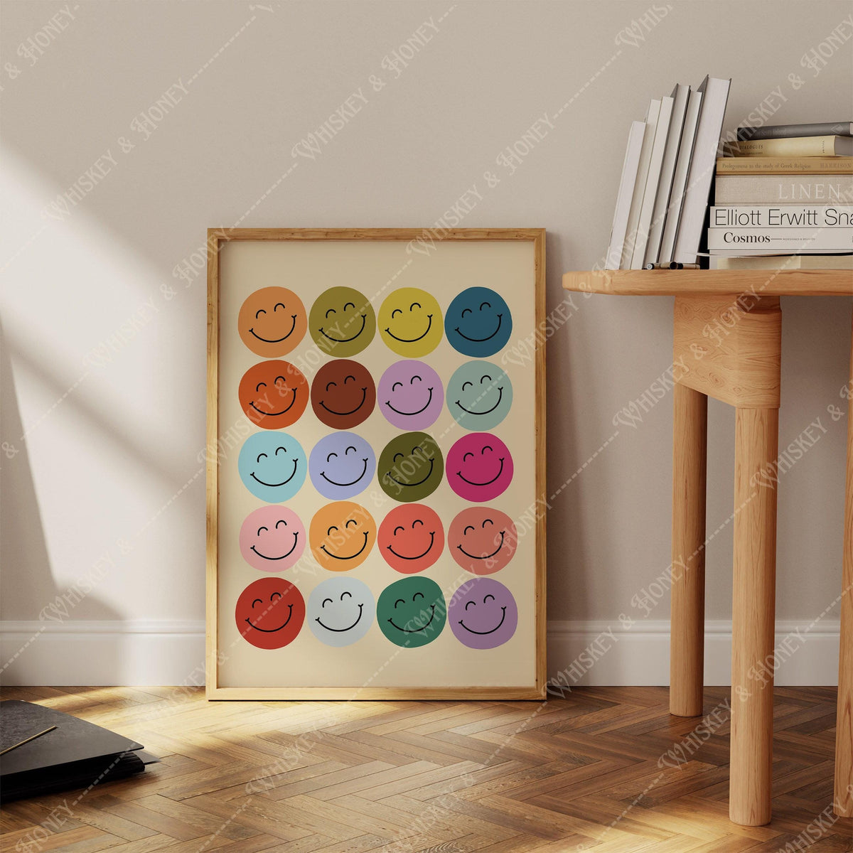 Smiley Faces Print