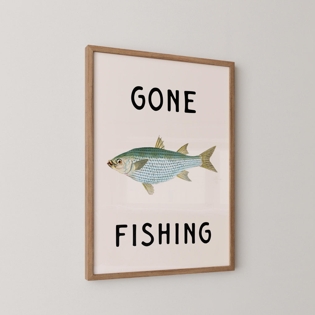 Gone Fishing Print