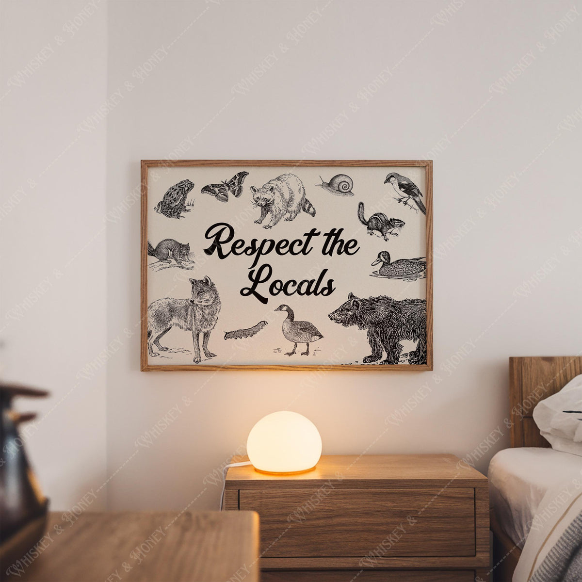 Respect The Locals Horizontal Print