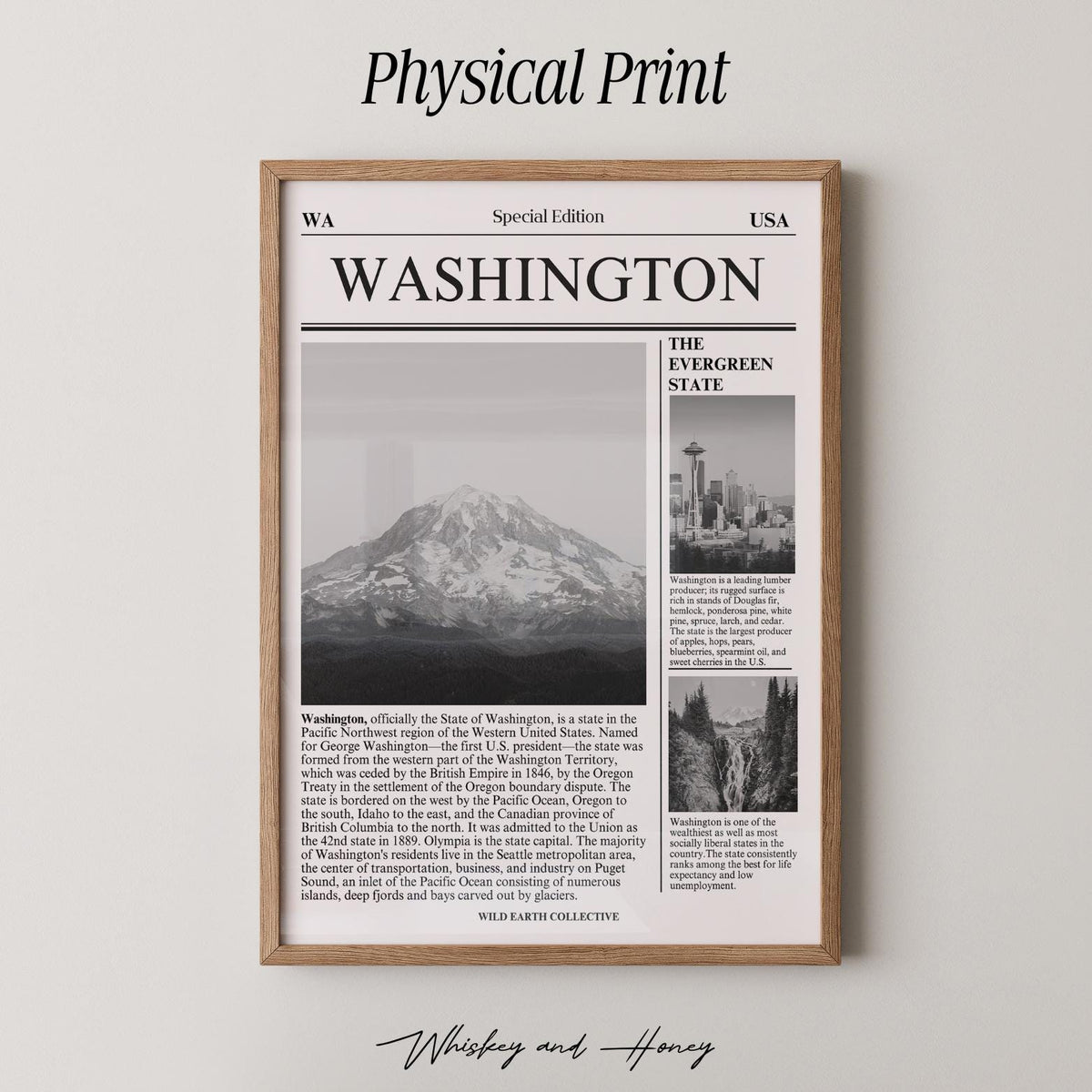 Washington State Newspaper Print