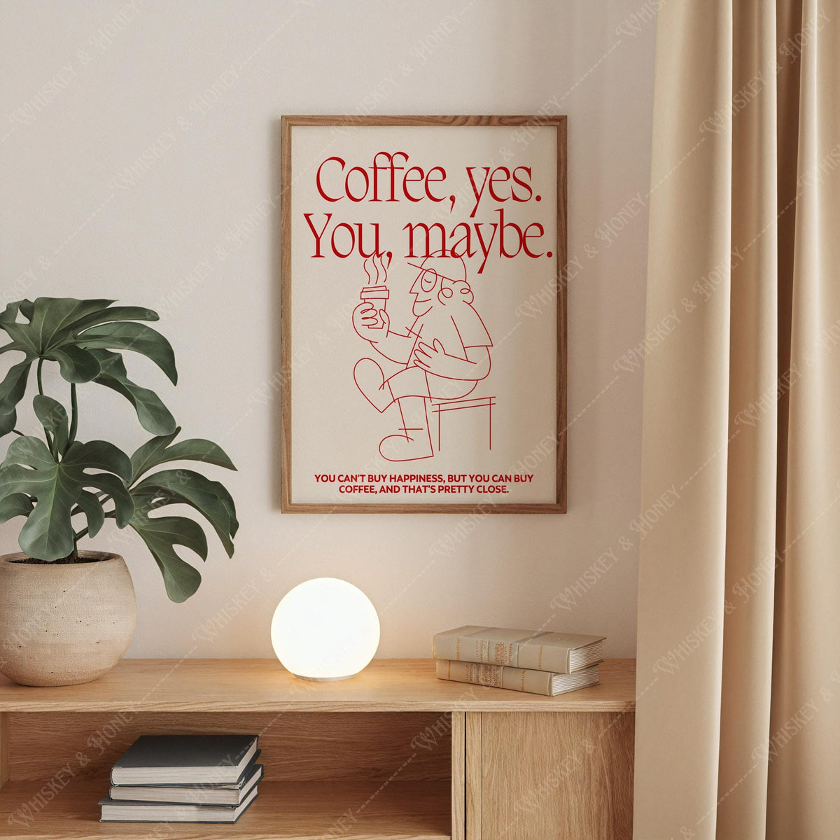 Coffee Yes You Maybe Print