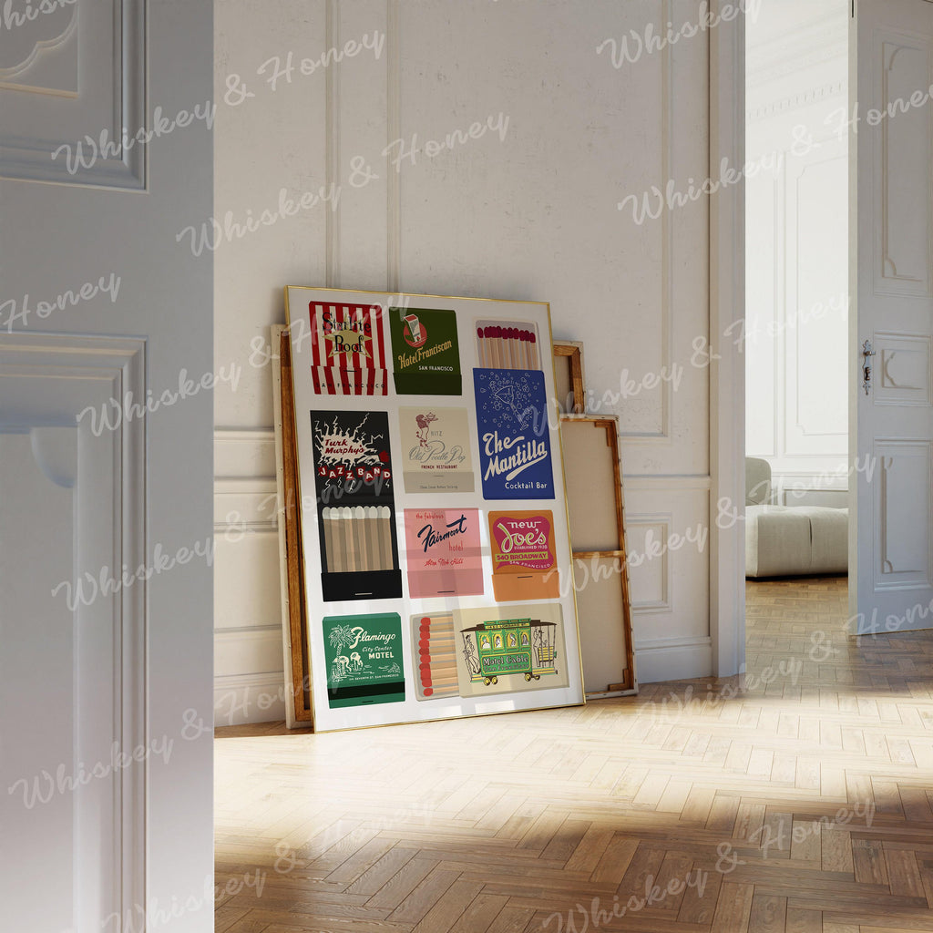 San Francisco Matchbook Art Print