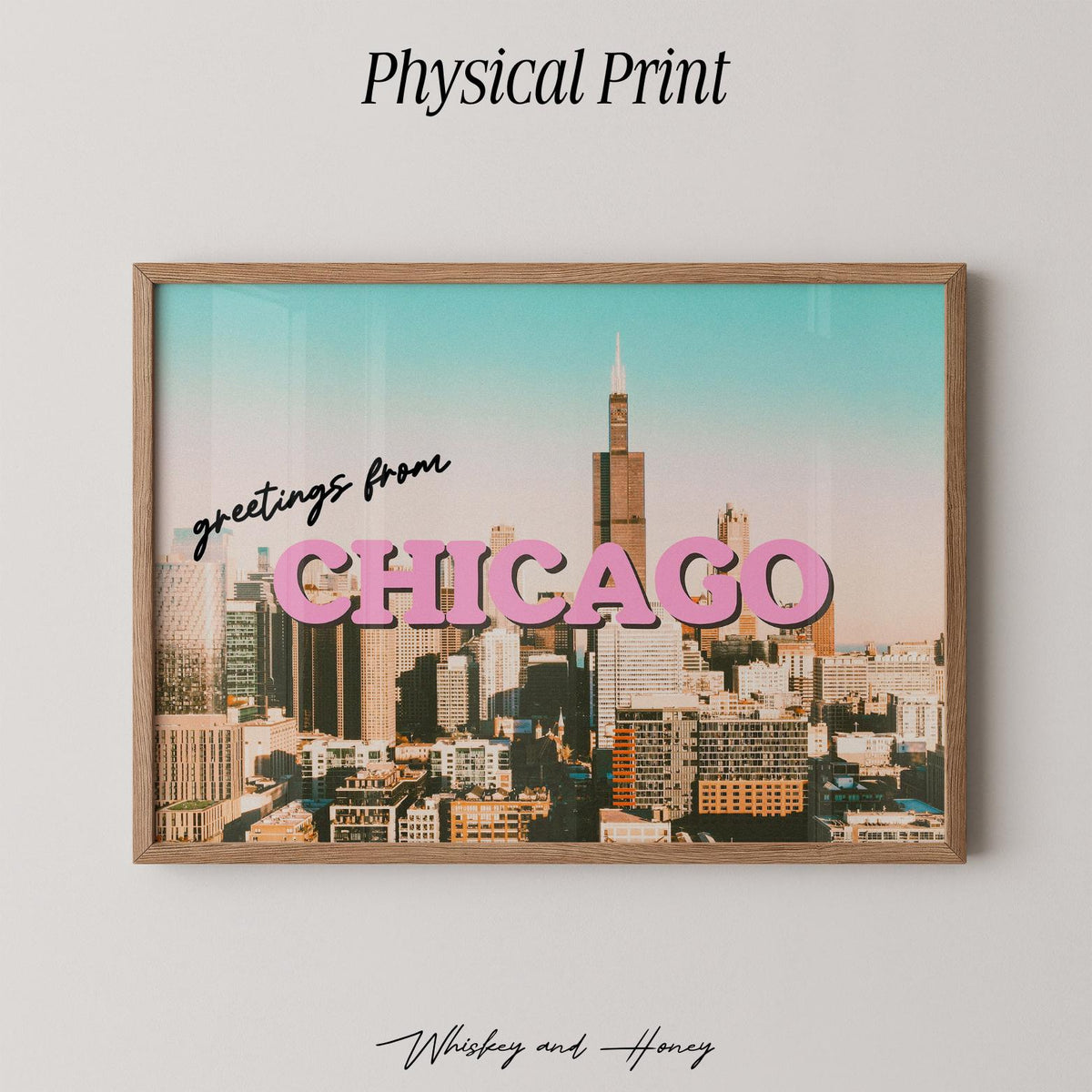 Greetings From Chicago Art Print