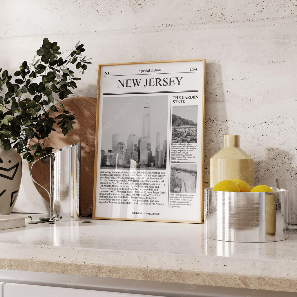 New Jersey Newspaper Print