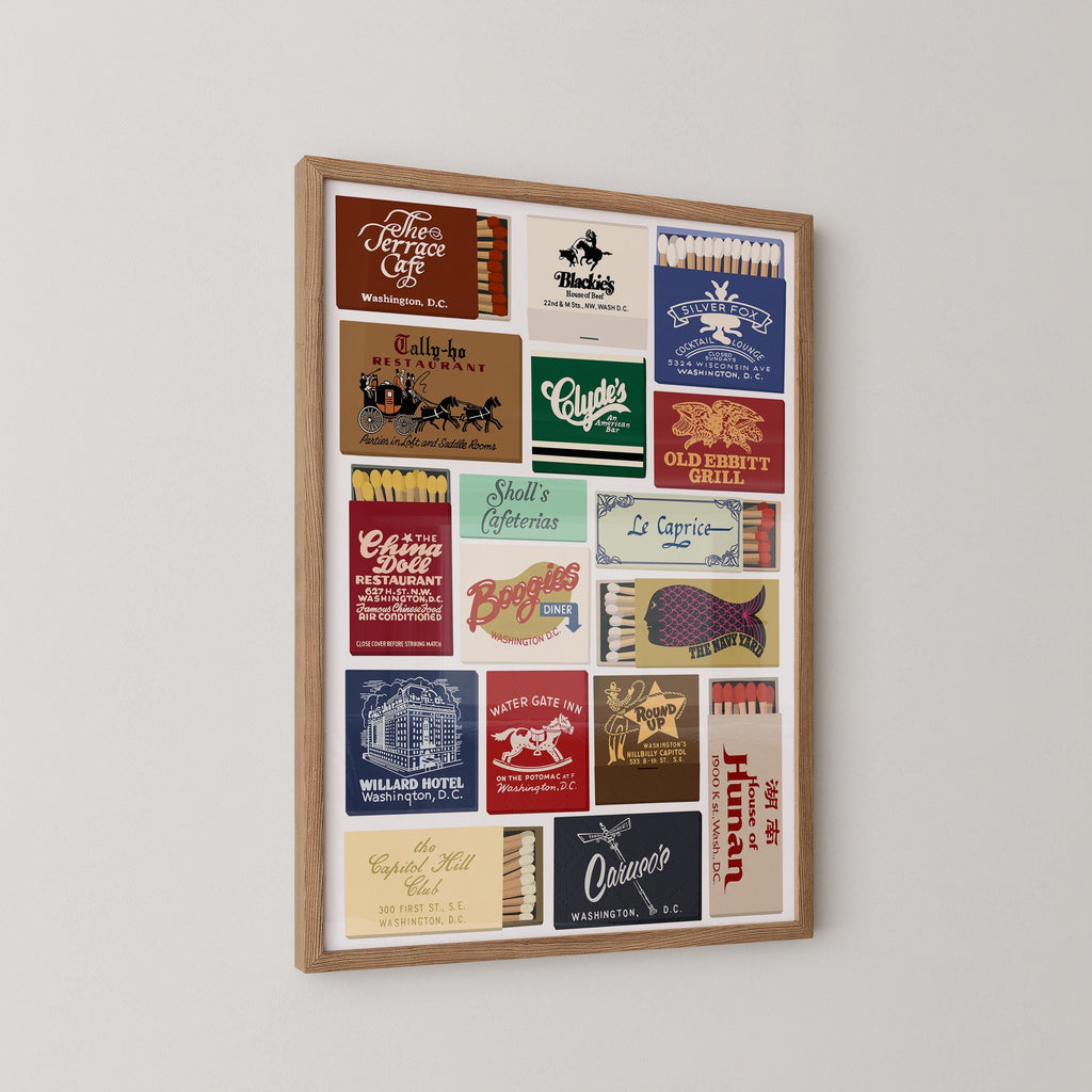 Washington DC Matchbooks Print