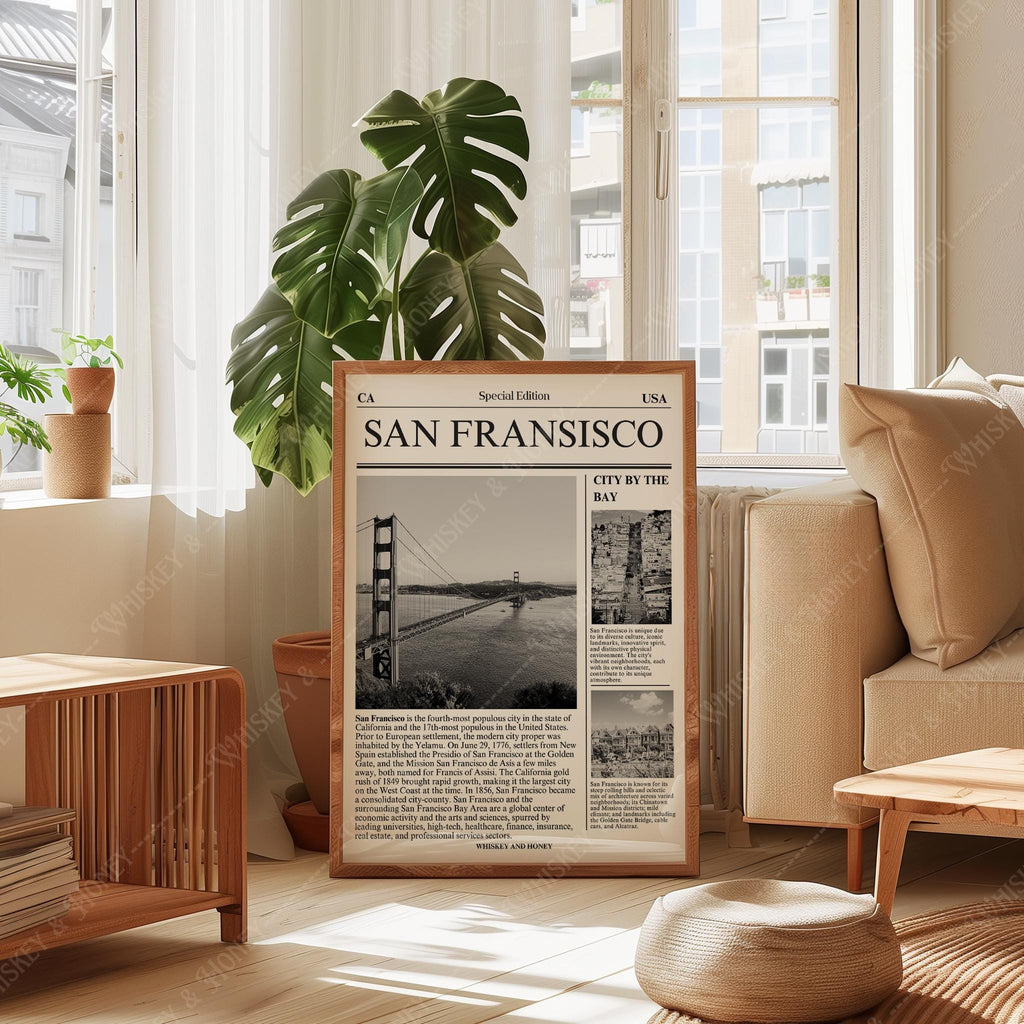 San Francisco Newspaper Print