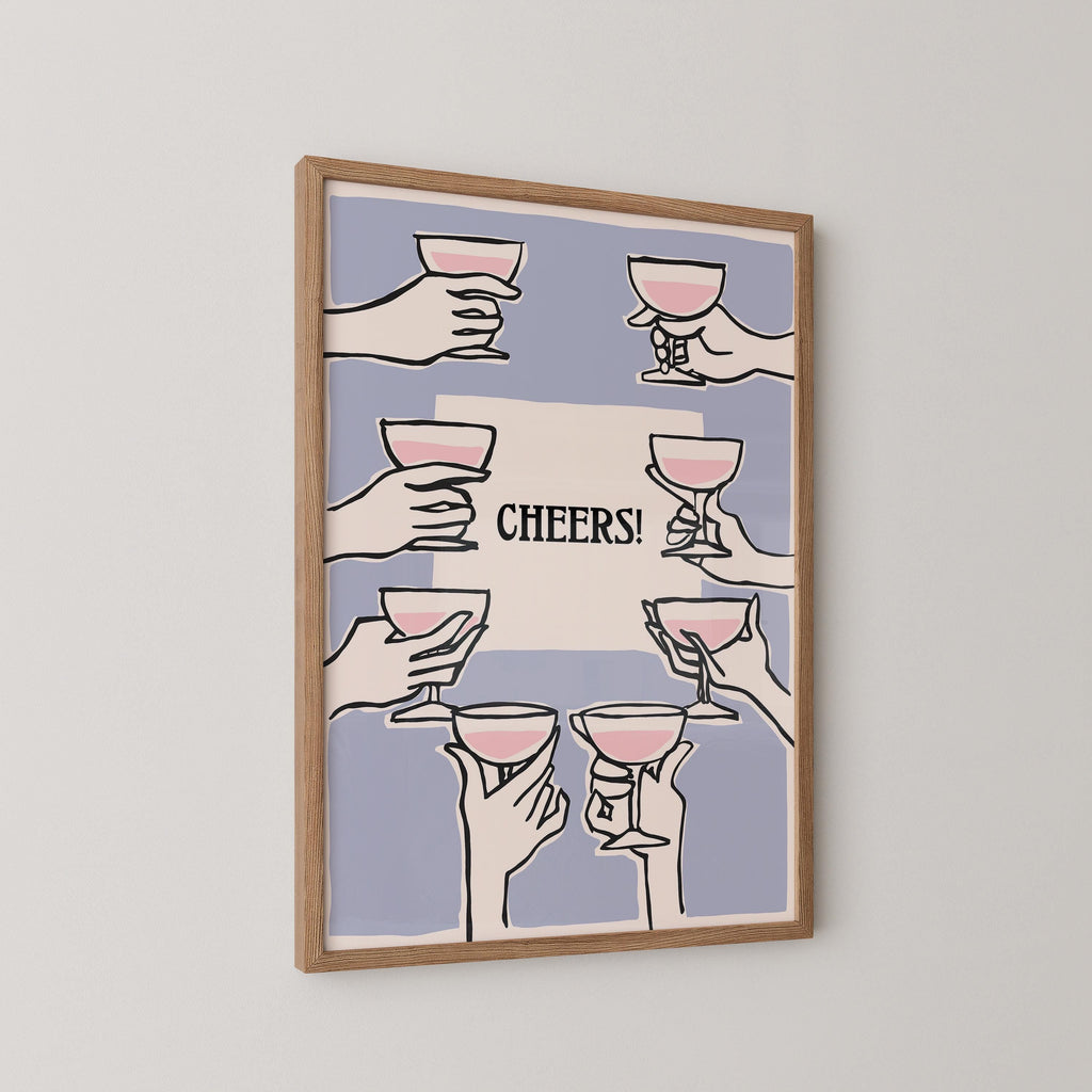Cheers Cocktail Print