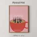 Swimming In Coffee Print