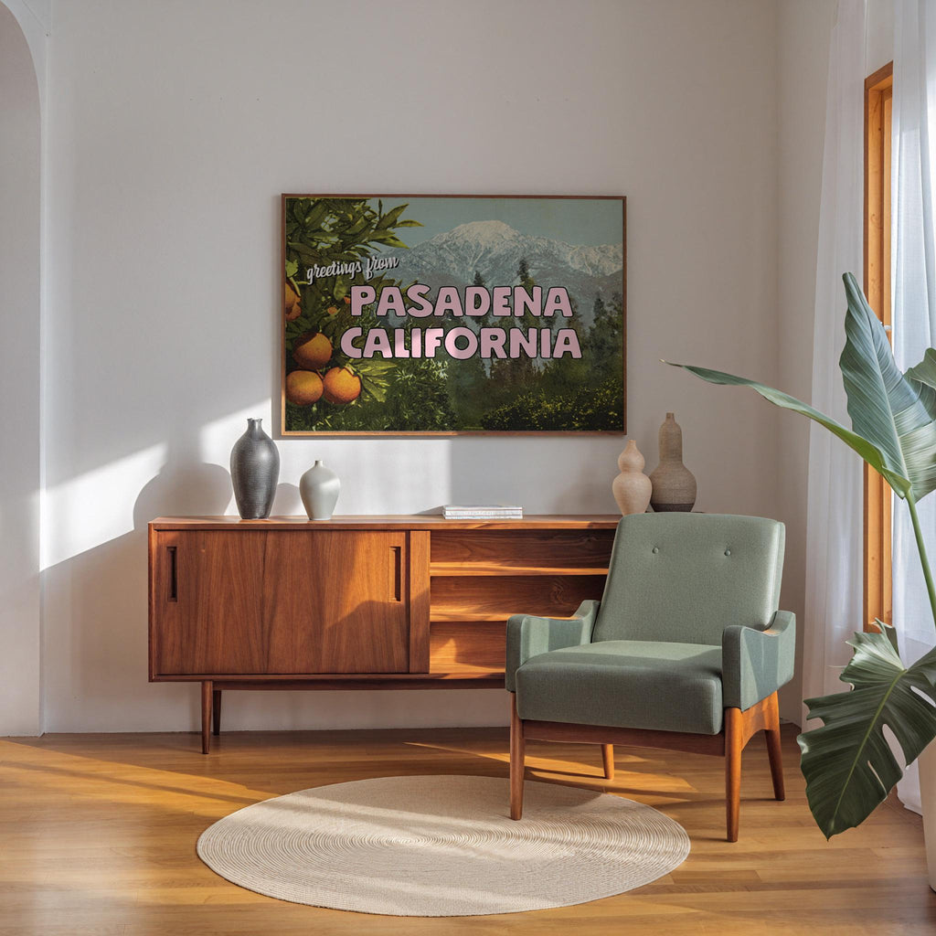 Vintage Greetings from Pasadena California Print