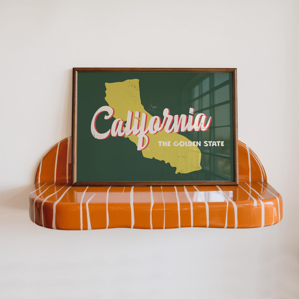 California Golden State Print