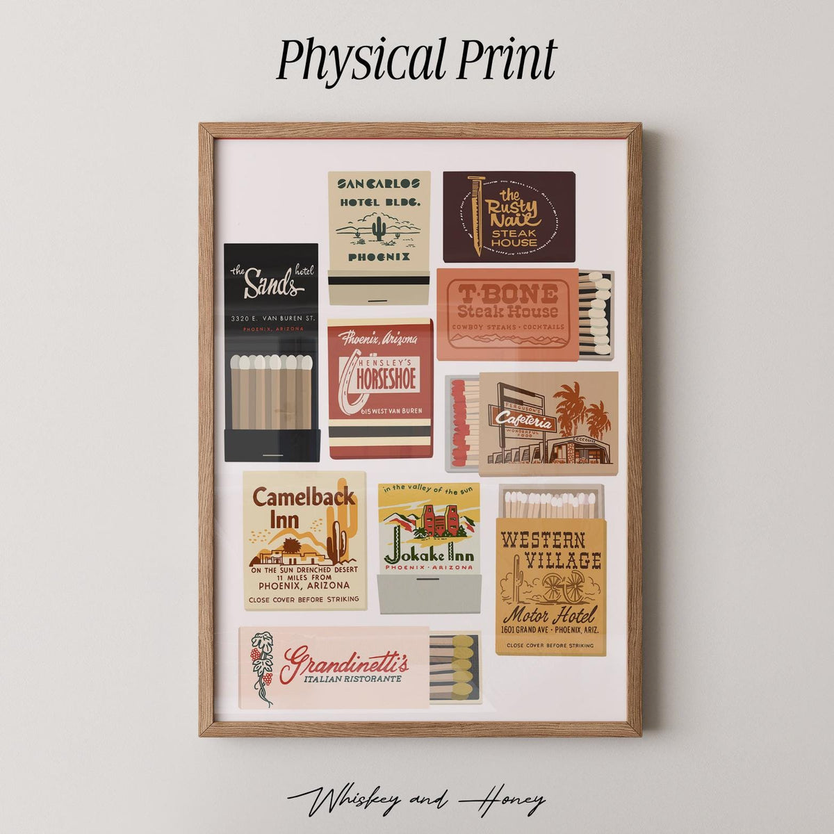 Vintage Phoenix Matchbook Art Print