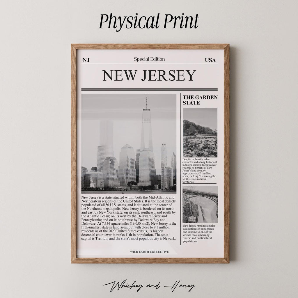 New Jersey Newspaper Print