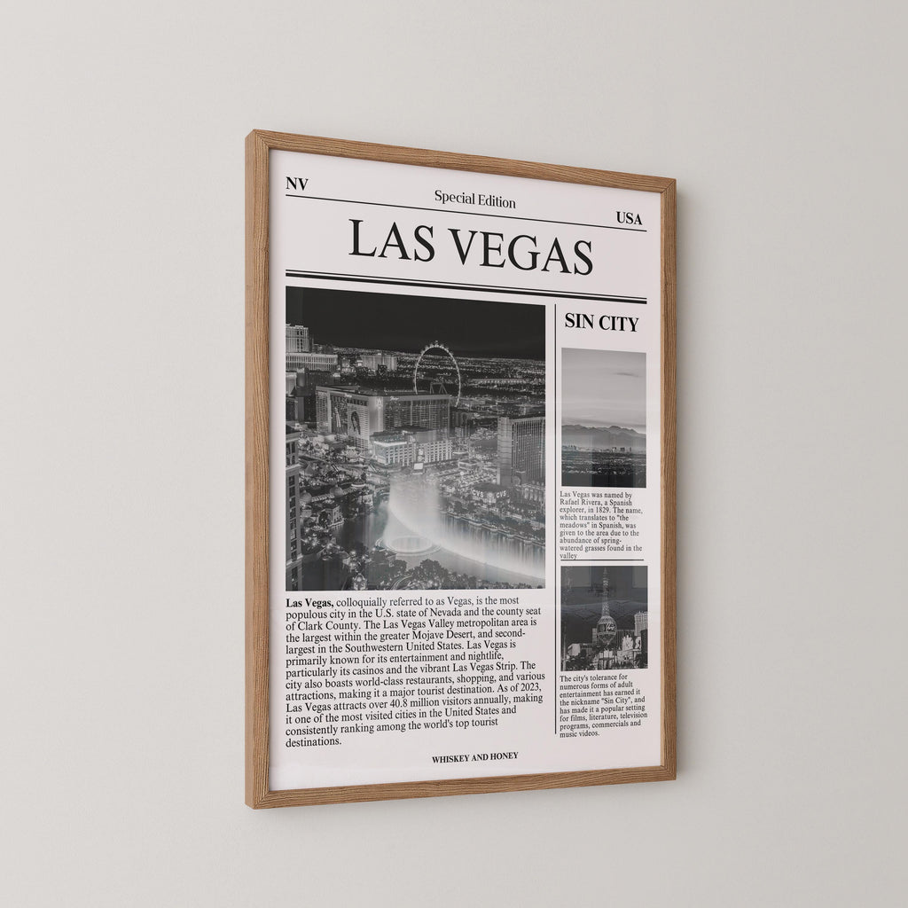 Las Vegas City Newspaper Print