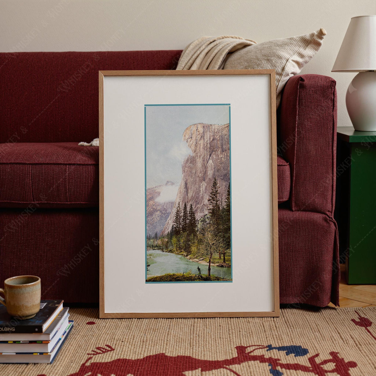 Vintage Half Dome Yosemite Print