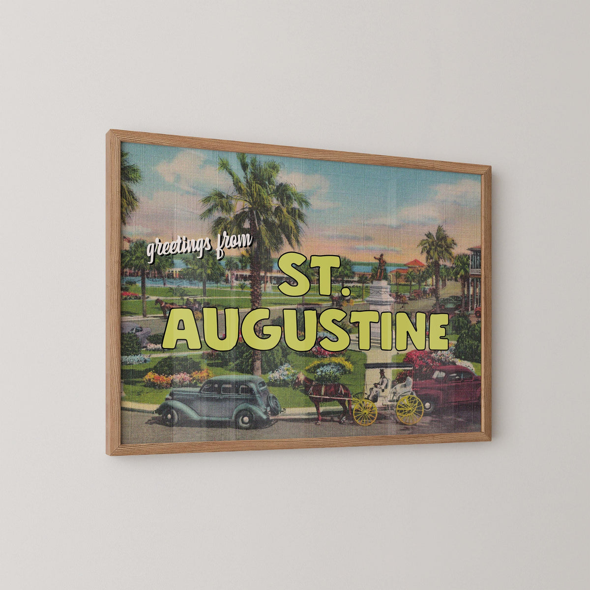 Greetings from St. Augustine Florida Art Print