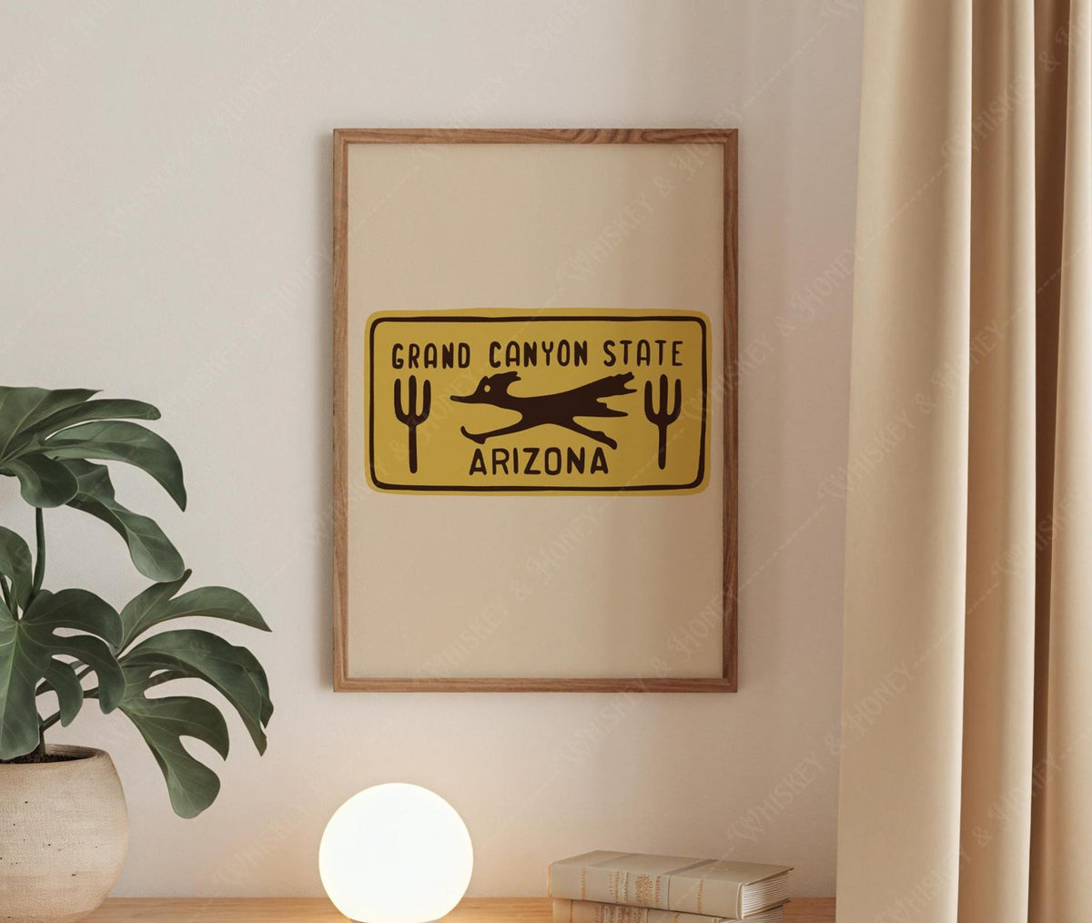 Vintage Arizona License Plate Print