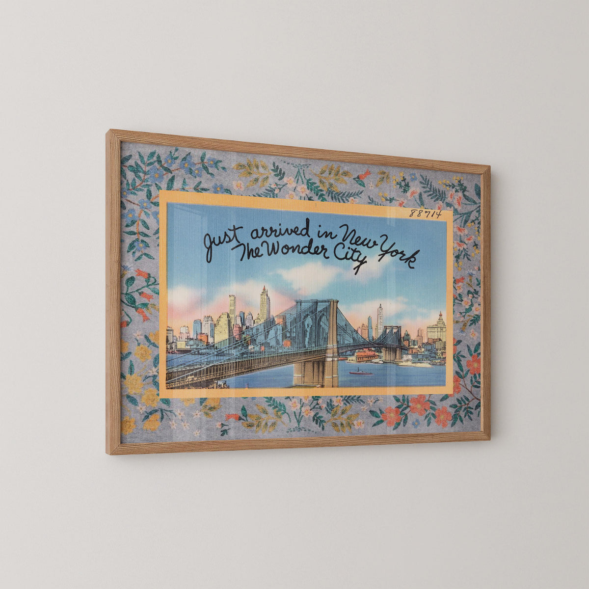Just Arrived in New York Postcard Print