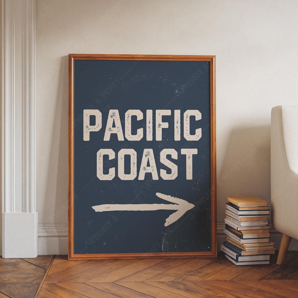 Pacific Coast Sign Print