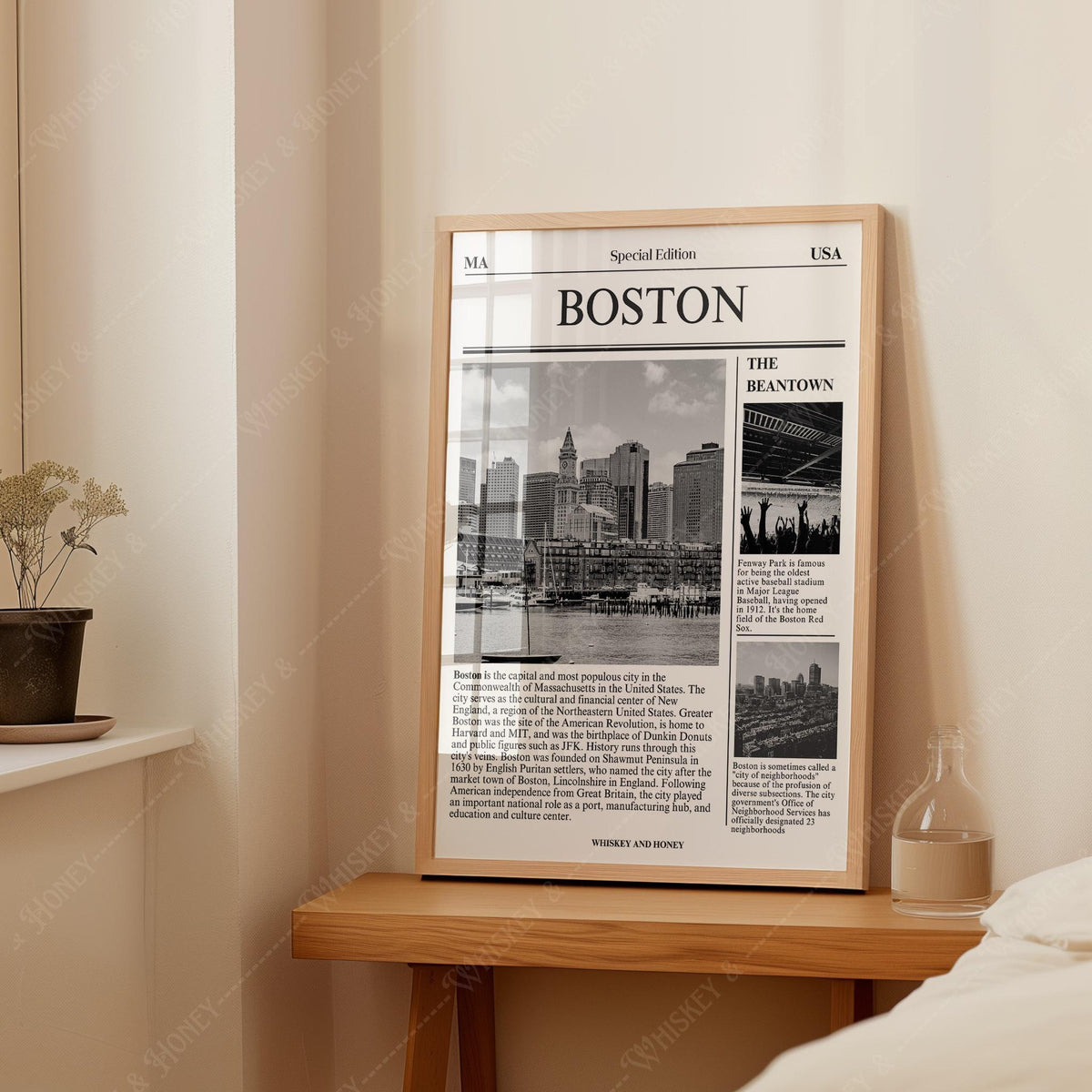 Boston Newspaper Print