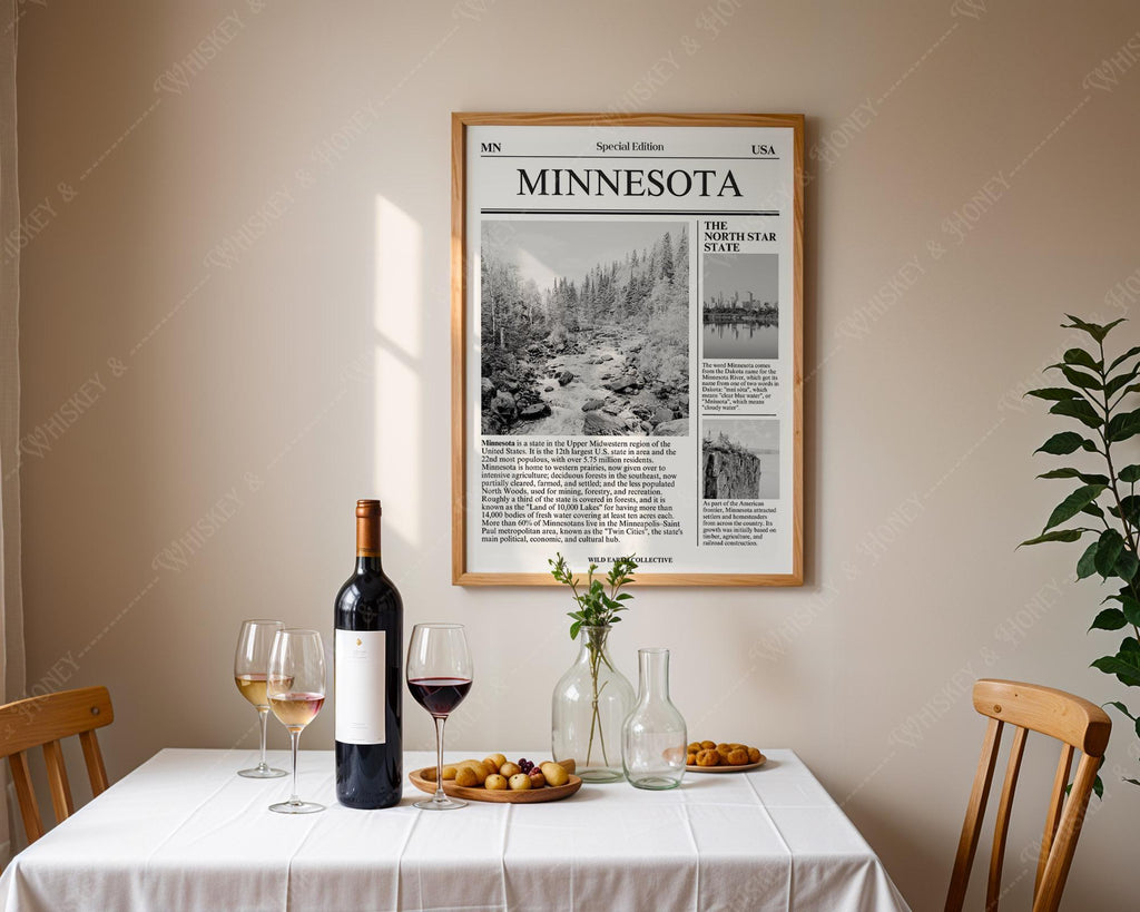 Minnesota State Newspaper Print