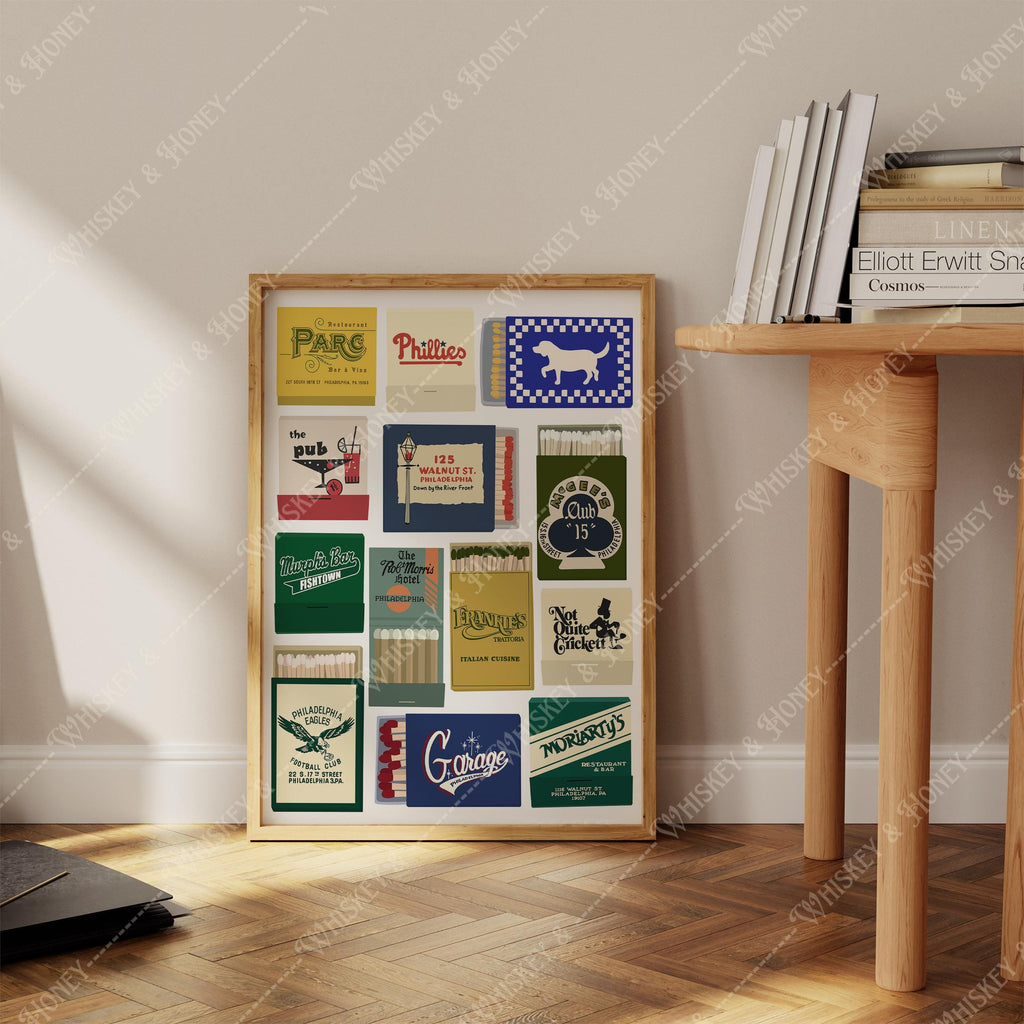 Philadelphia Matchbook Art Print
