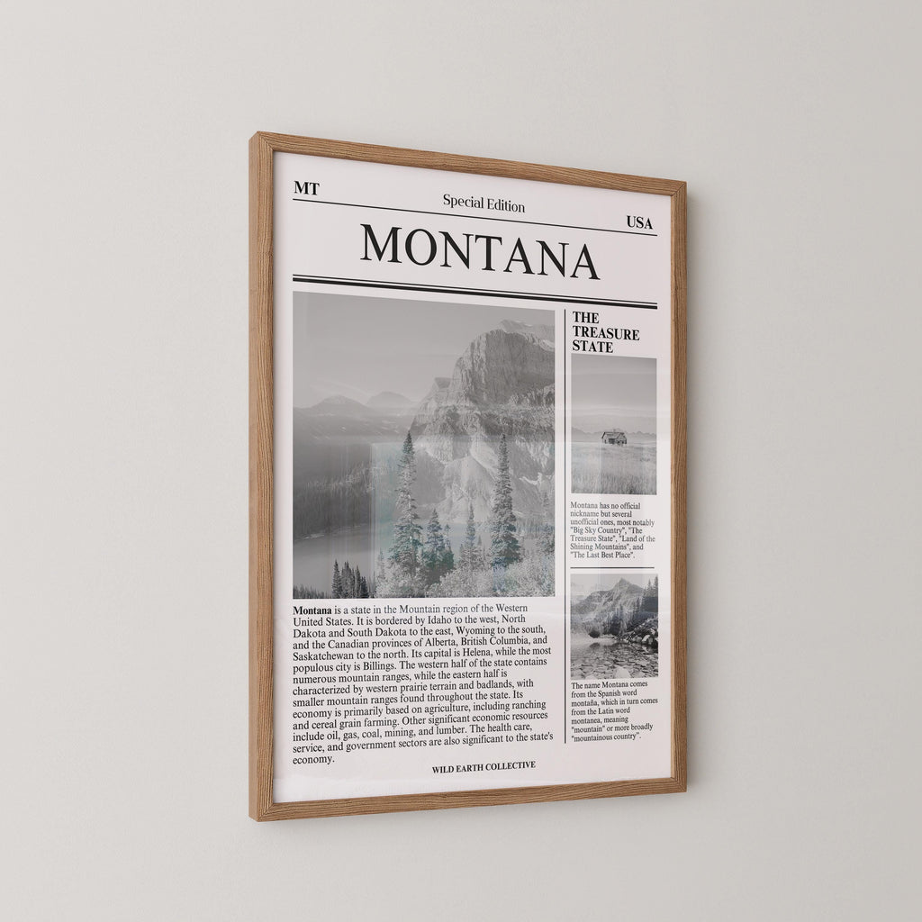 Montana State Newspaper Print