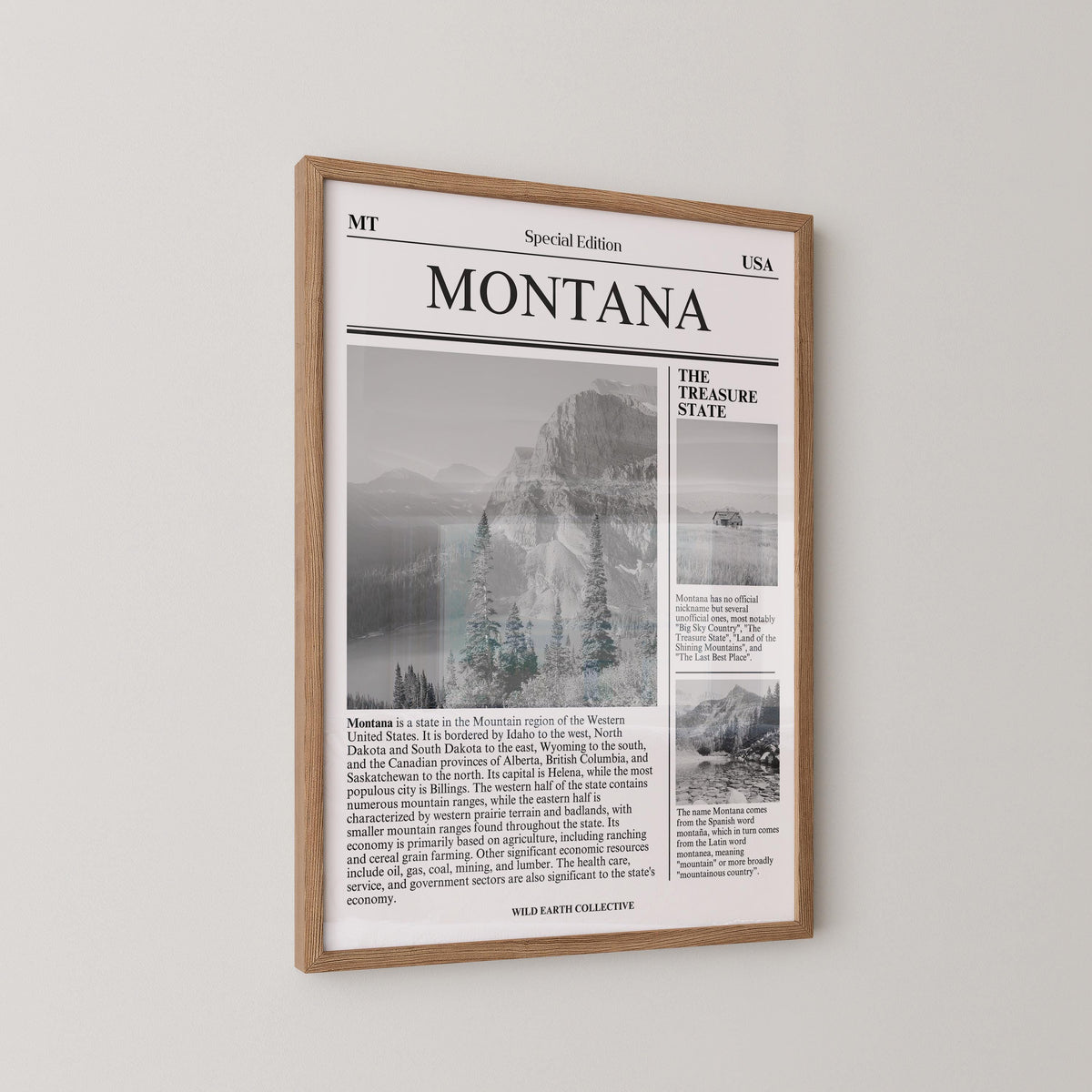 Montana State Newspaper Print