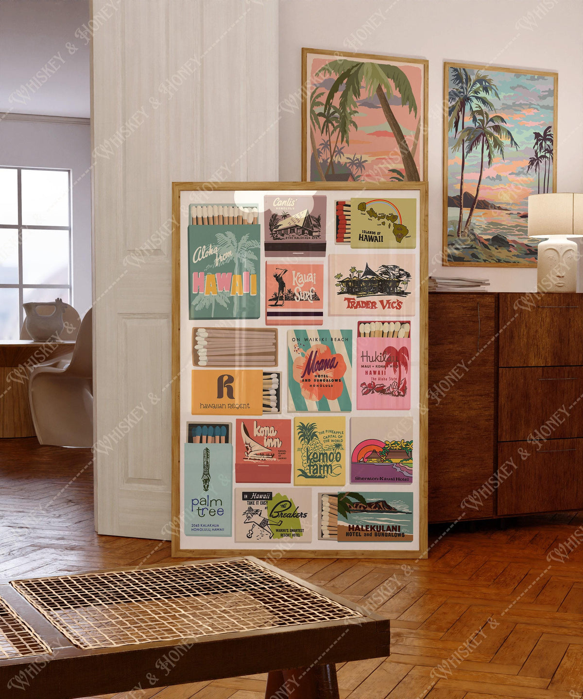 Vintage Hawaii Matchbook Print