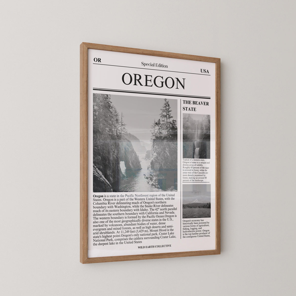 Oregon Newspaper Print