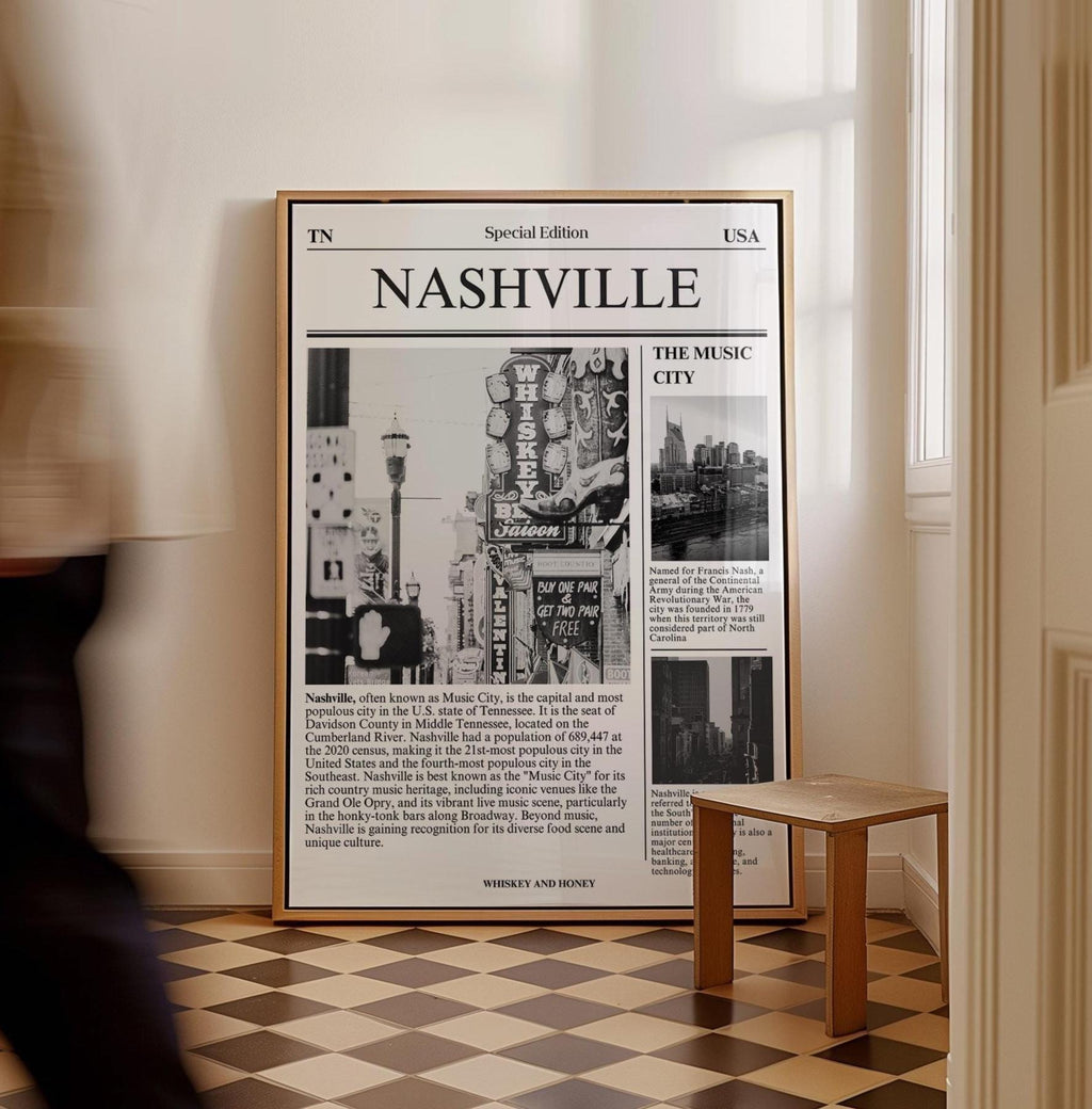 Nashville TN Newspaper Print