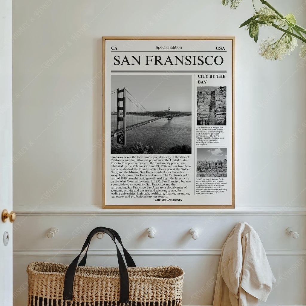 San Francisco Newspaper Print