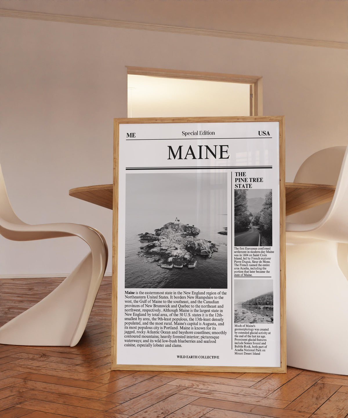 Maine Newspaper Print