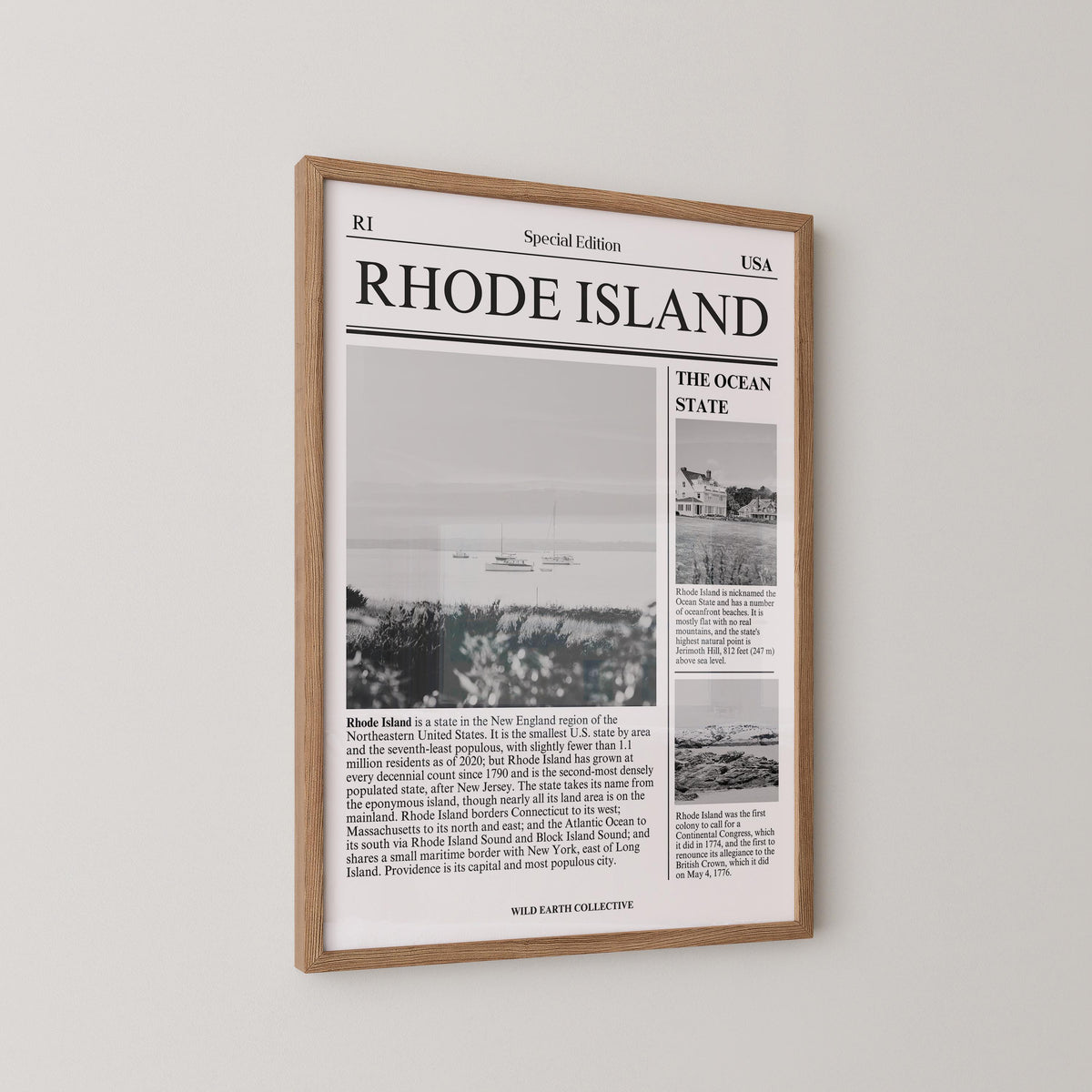 Rhode Island State Newspaper Print