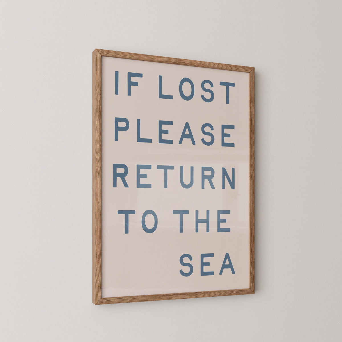 If Lost Return To The Sea Print
