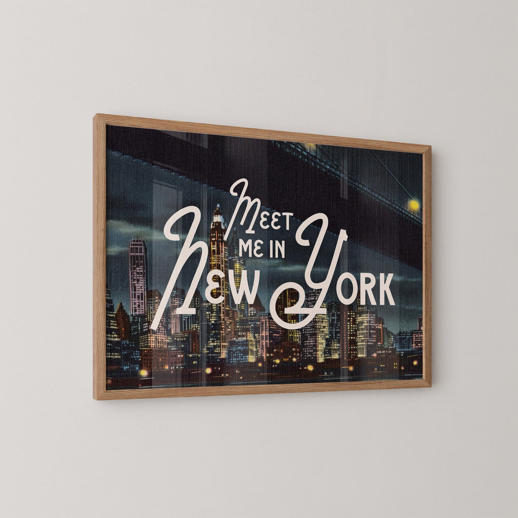 Meet Me in New York City Skyline Print