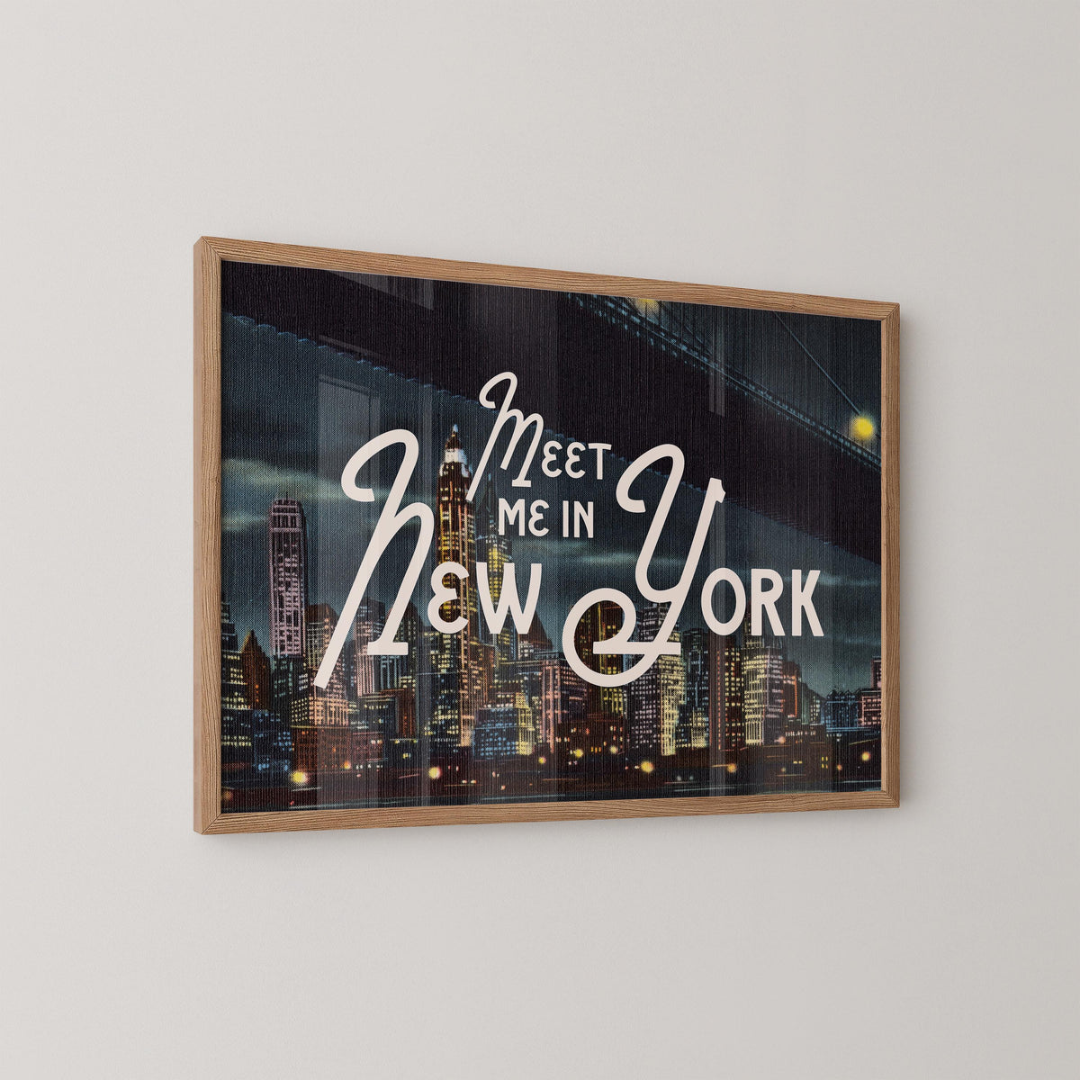 Meet Me in New York City Skyline Print