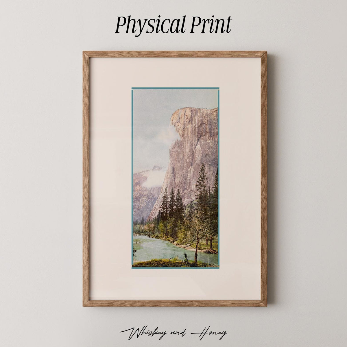 Vintage Half Dome Yosemite Print