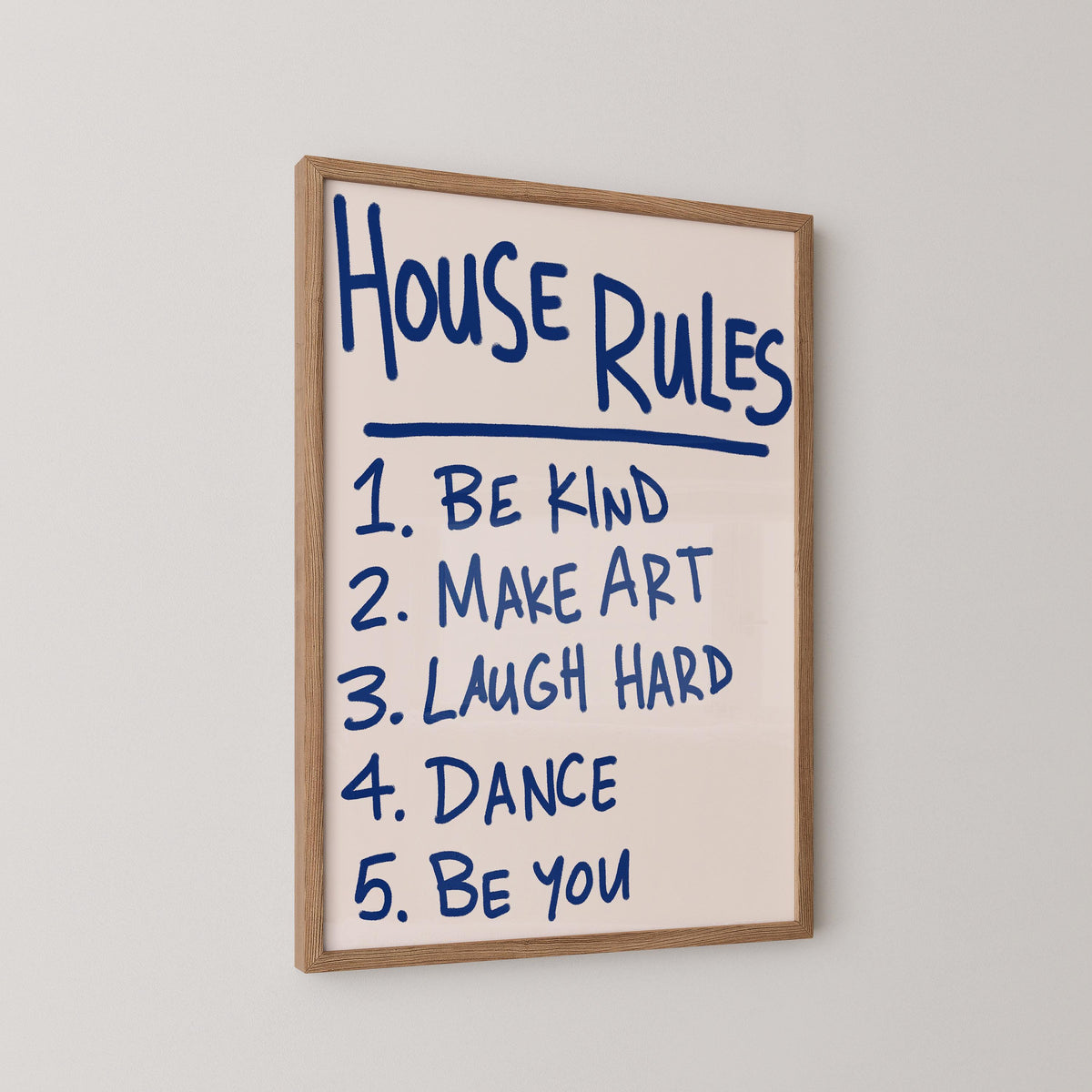 House Rules Print