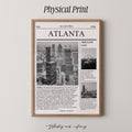 Atlanta Georgia Newspaper Print