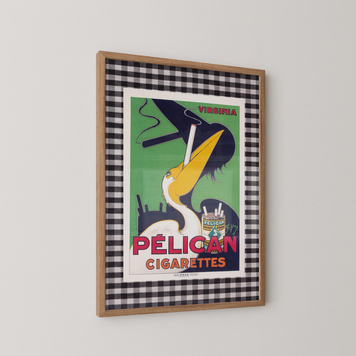 Vintage Pelican Cigarettes Print