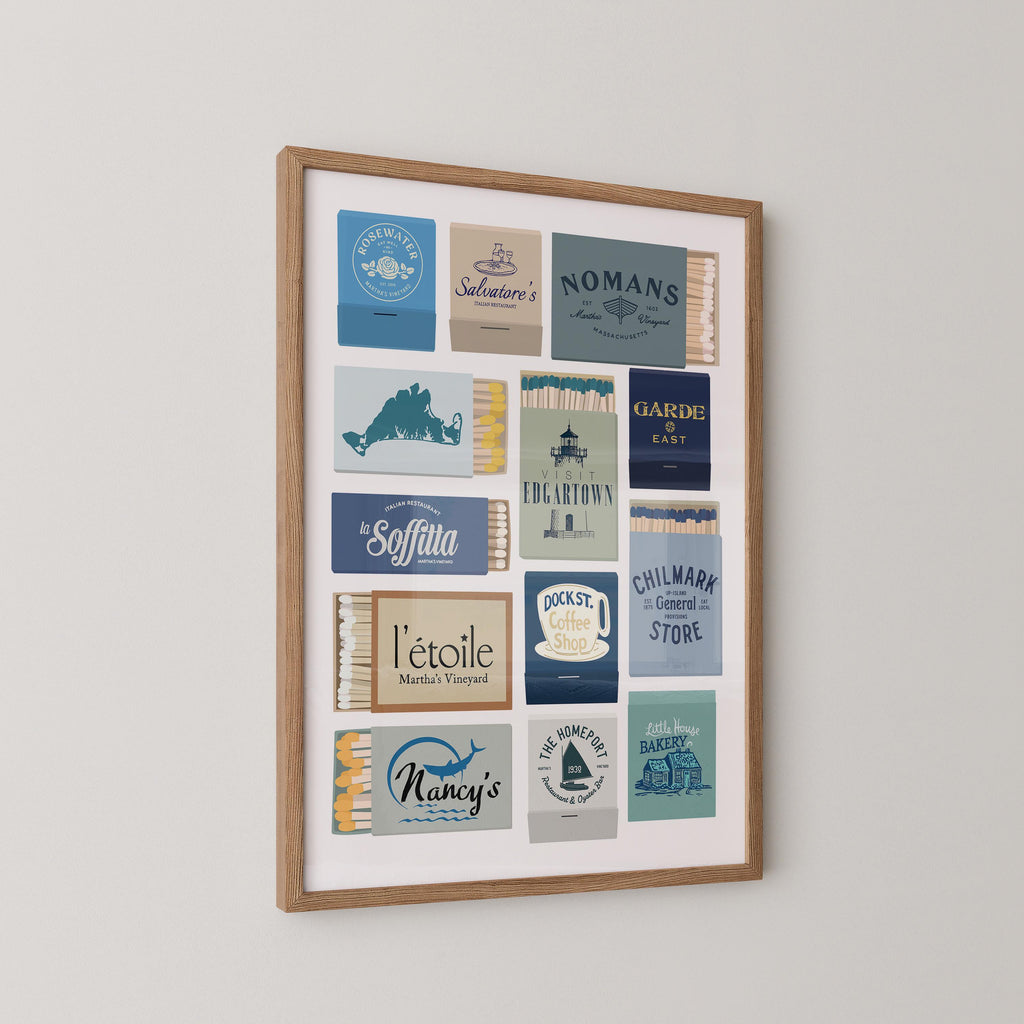 Marthas Vineyard Matchbook Print