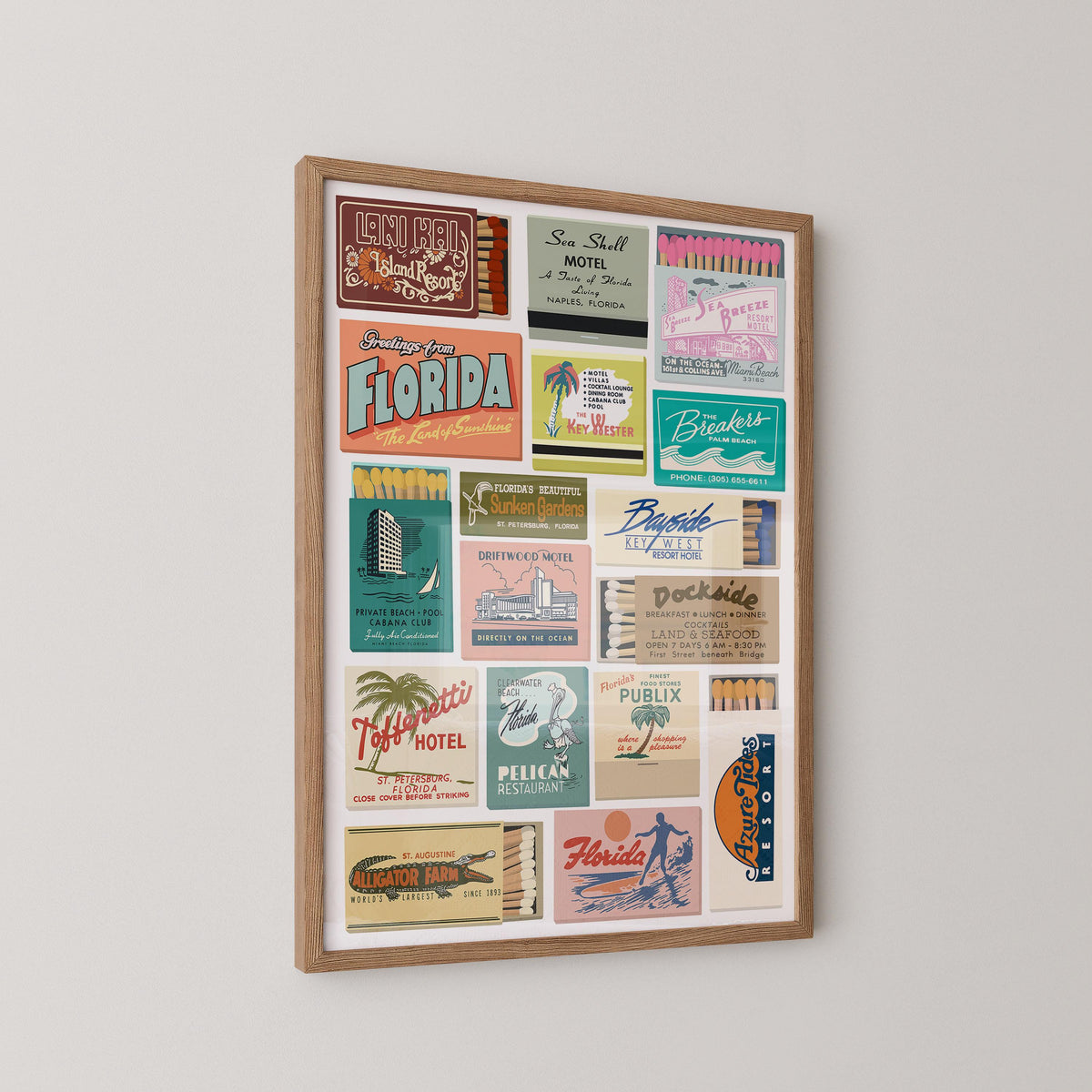 Vintage Florida Matchbooks Print