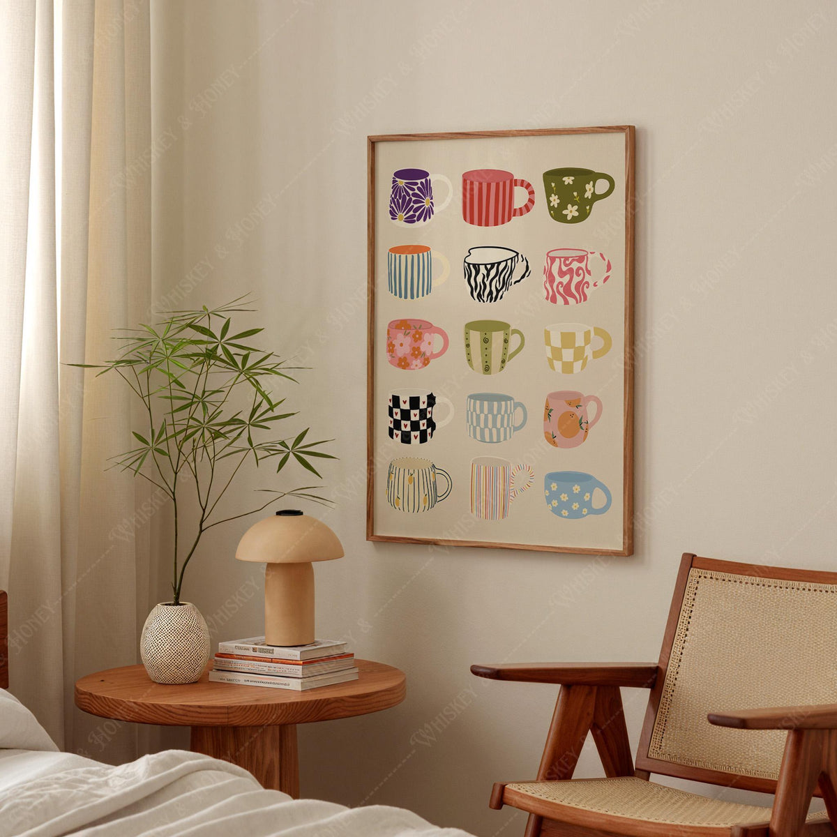 Funky Coffee Mugs Print