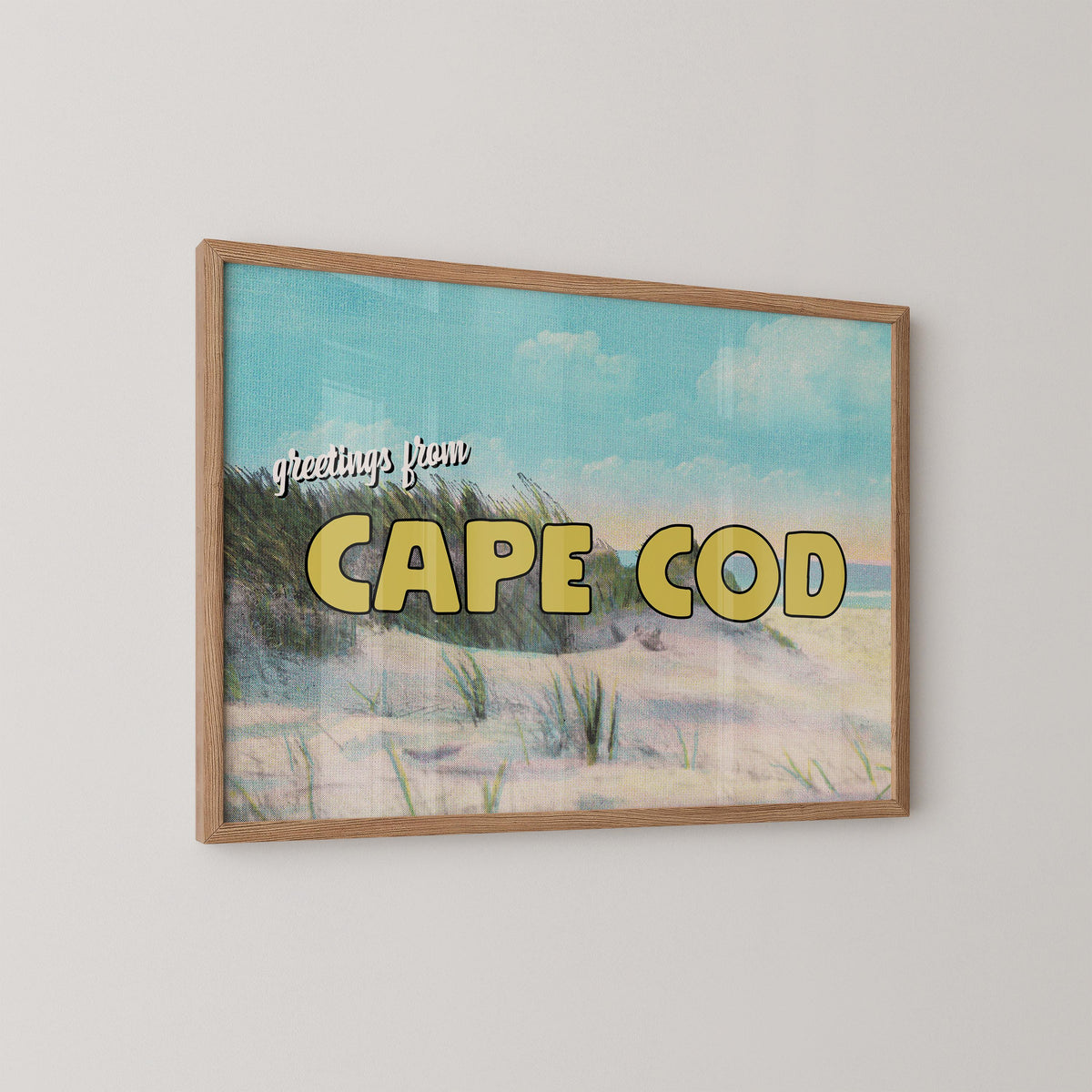 Vintage Greetings From Cape Cod Postcard Print