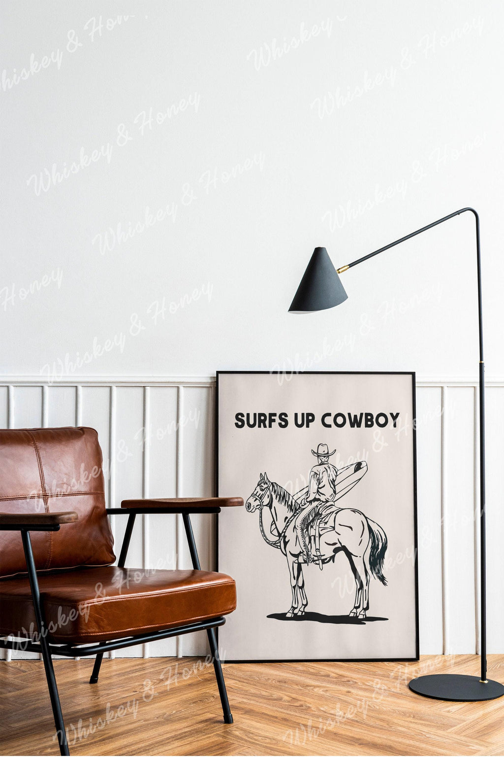 Surfs Up Cowboy Print