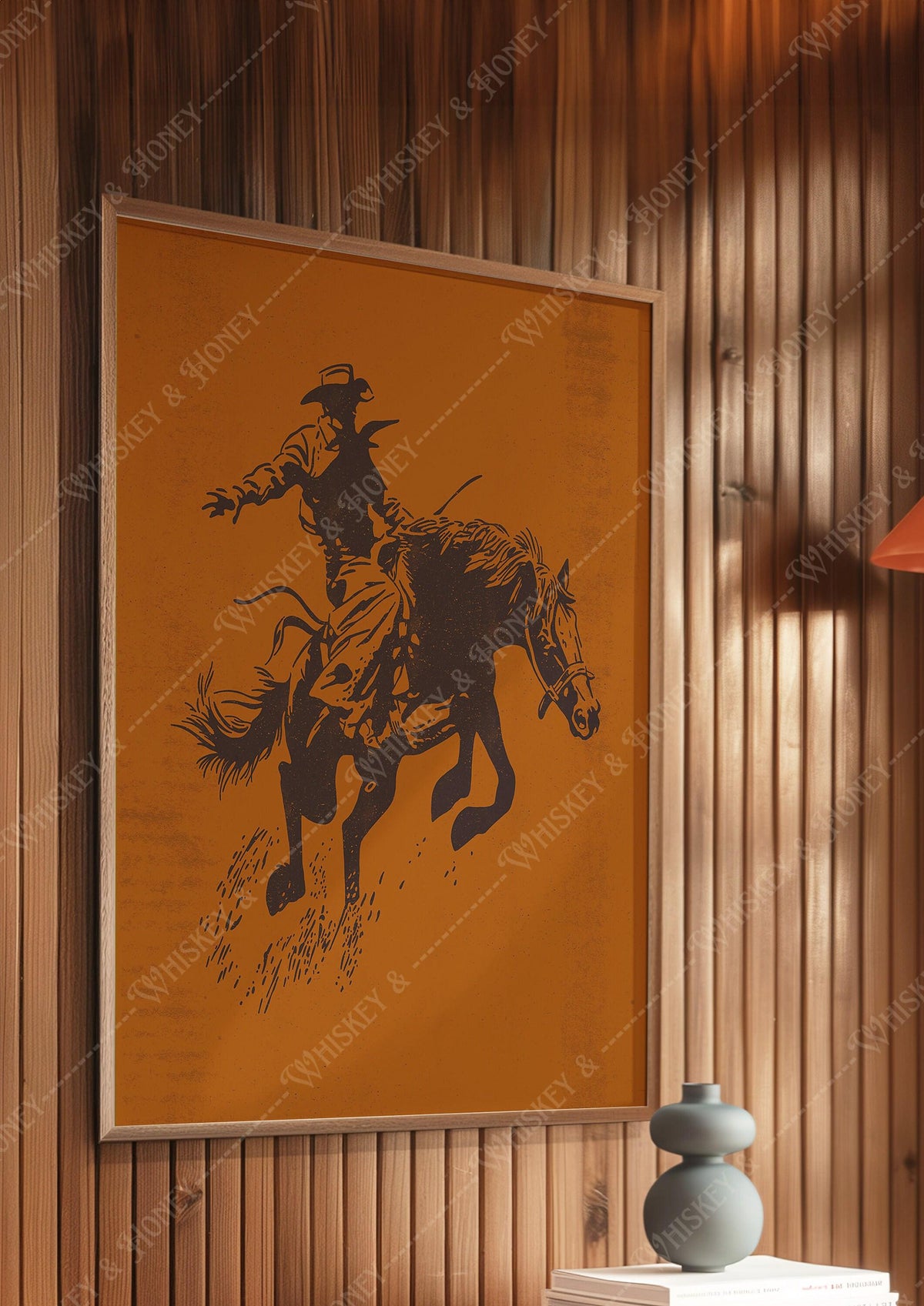 Bucking Bronco Print