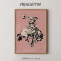 Vintage Rodeo Cowboy Print